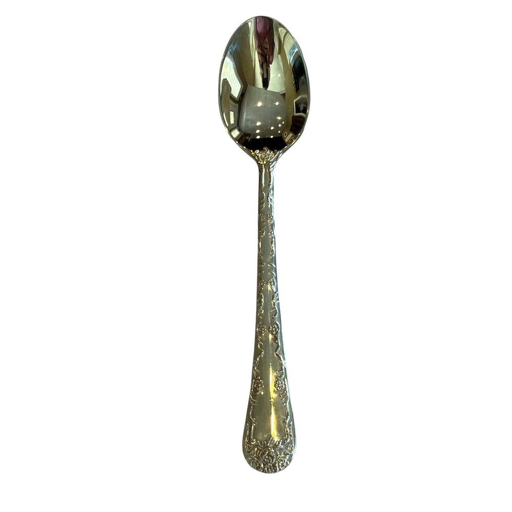 WM Roger Enchanted Rose Vintage Silverplate by Intl Silver 2 Teaspoons NEW